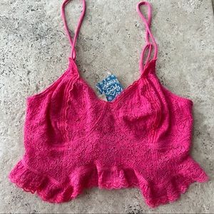 Free People Fleur De Lys Crop Cami NWT